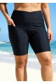 Plus Size Black Sport Simple Modest Swim Bottom Swimsuit