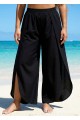 Black Through Side Split Curvy Swim Cover Ups Fly Away Pants