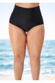 Black Full Leg High Waist Beach Brief Bottom