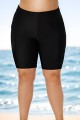 Plus Size Black Swim Shorts Beach Bottom