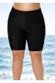 Plus Size Black Swim Shorts Beach Bottom