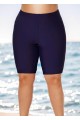 Navy Long Bike Swim Short Bottom