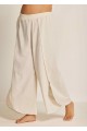 White Through Side Split Plus Size Bathing Suit Cover Ups Fly Away Pants