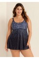 Rainbow Sprinkles Adjustable Straps Swimdress Top