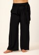 Black Knotted Plus Size Modest Fashion Loose Cover Up Swimsuit Pants