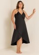 Black V-Neck Backless Spaghetti Strap Long Cover Up